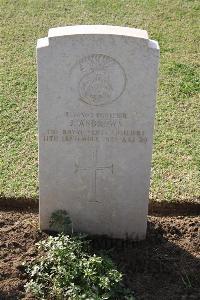 Ismailia War Memorial Cemetery - Andrews, Jack